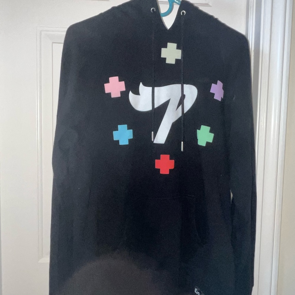 Pink Dolphin Black Zippered hoodie